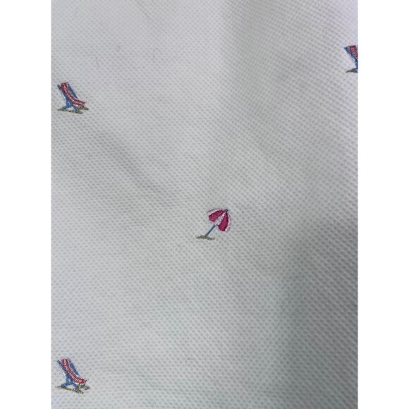 Brooks Brothers White Mini Skirt with Pink Embroidery - Picture 3 of 5